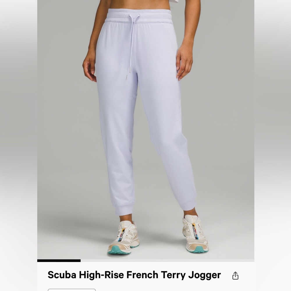 Scuba High-Rise Joggers Pastel Blue